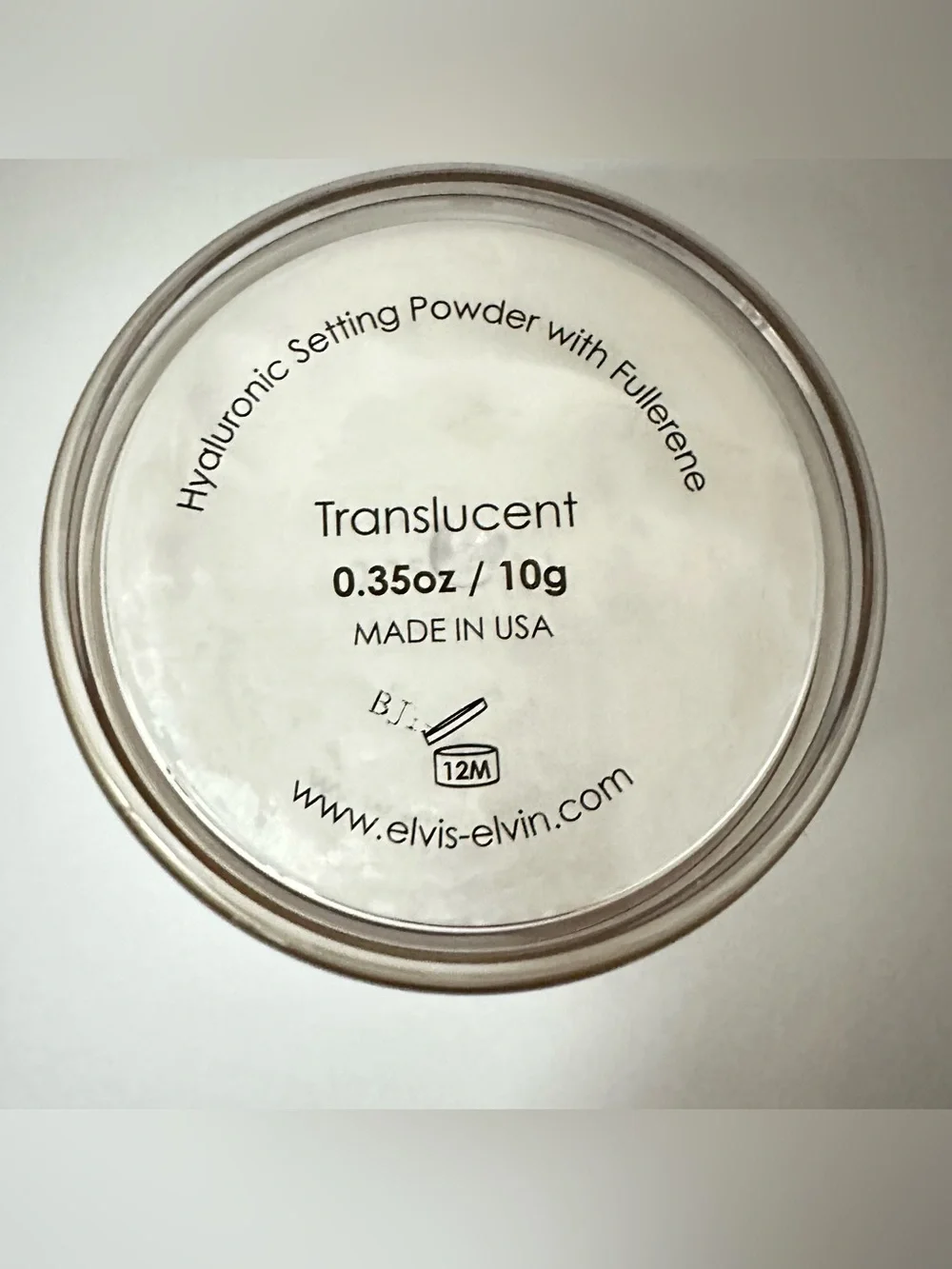 Elvis + Elvin Hyaluronic Setting Powder with Fullerene in Translucent – NWT